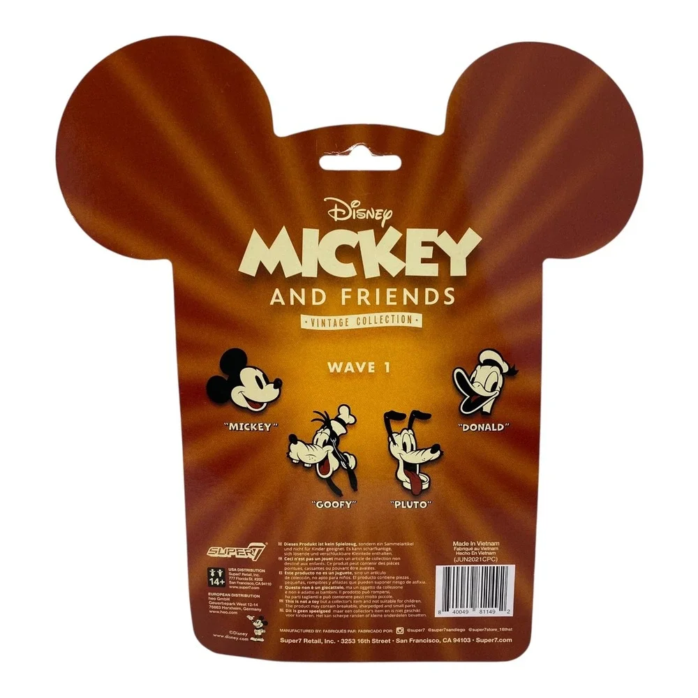 Disney Mickey & Friends Vintage Collection Reaction‎ Figures Goofy Donald Pluto - Picture 4 of 8